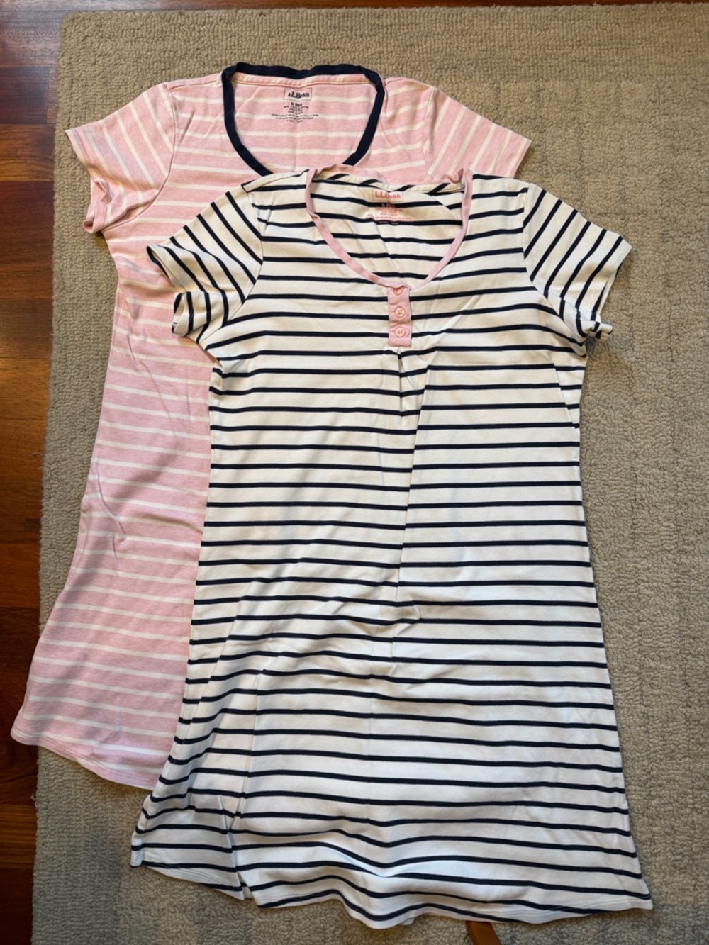 Pair of LL Bean Cotton Nightgowns